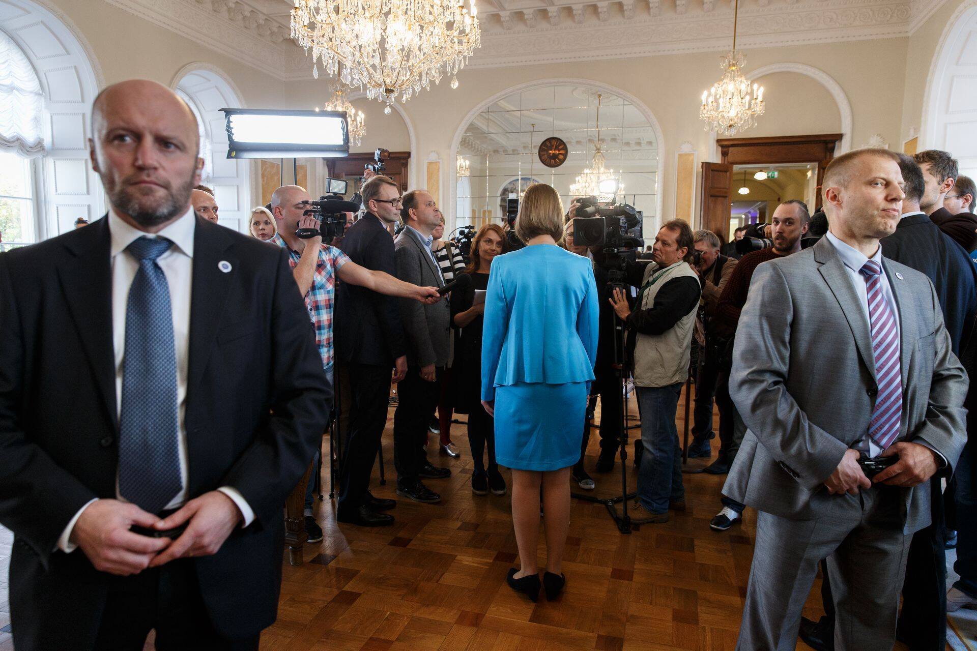 Kersti Kaljulaid pärast valituks osutumist.