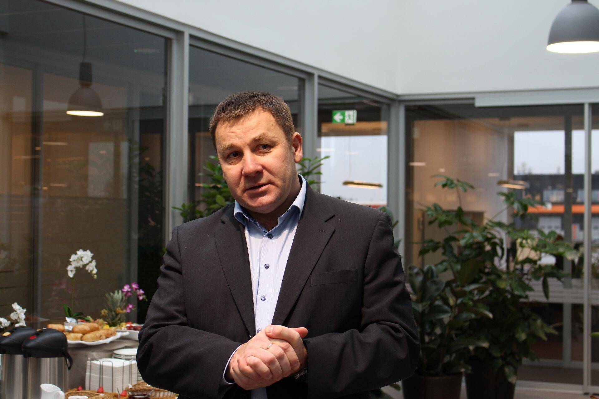 Ants Puusta Baltic Agro uues keskuses.