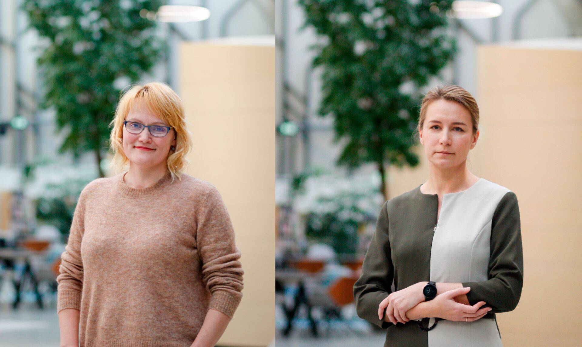 Vasakul Estel Pukk, paremal Julia Eigird