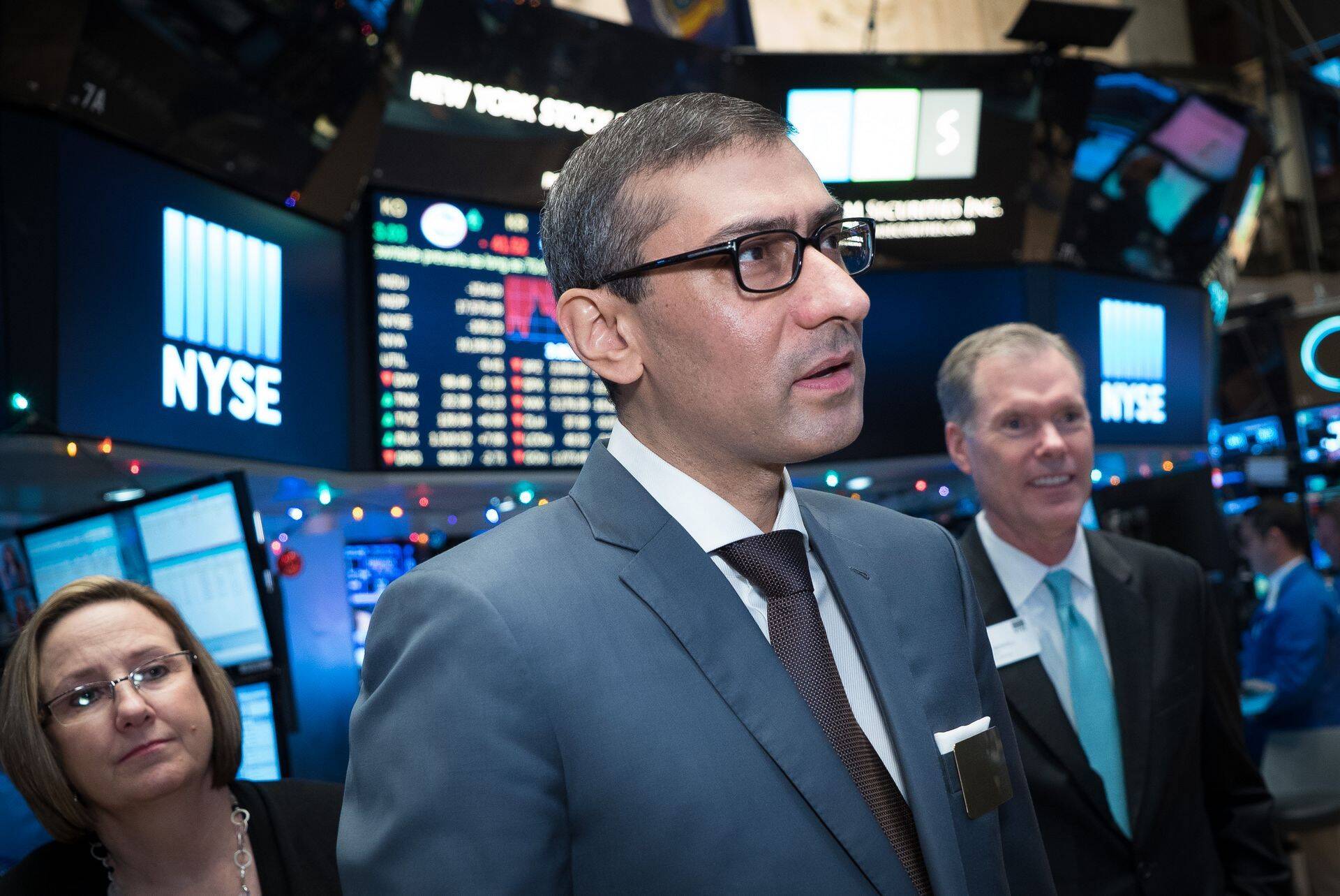 Nokia juht Rajeev Suri detsembris New Yorgi börsil.