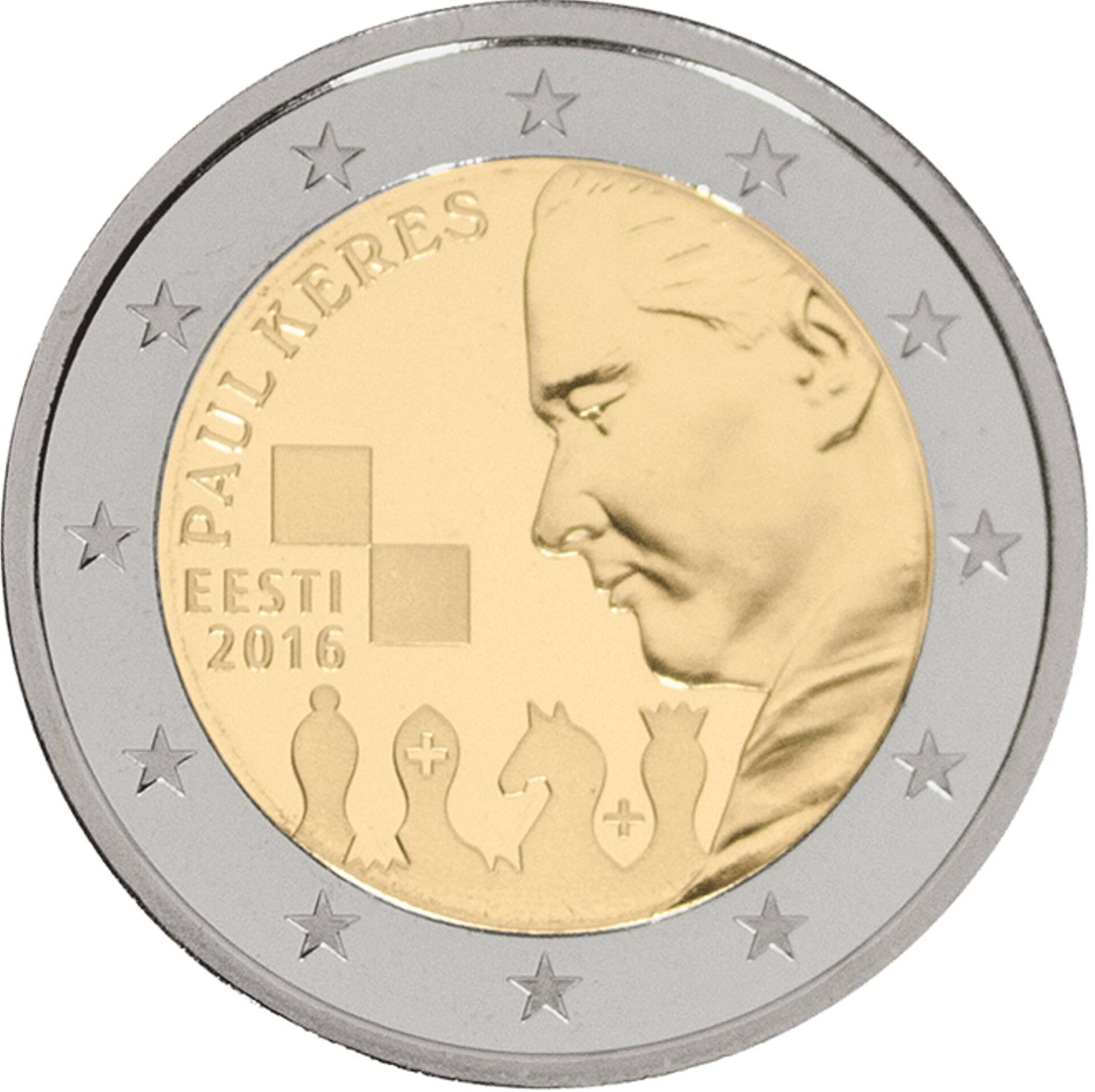 Paul Keresele pühendatud 2eurone münt.