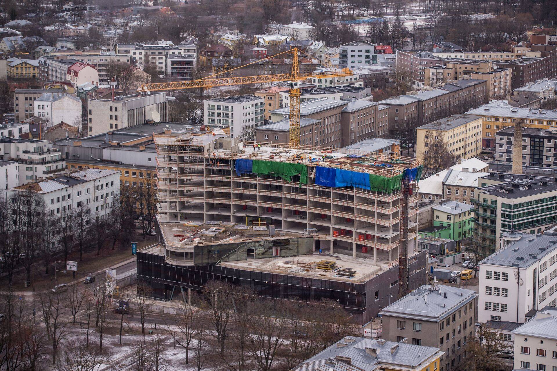 Строительство гостиницы Hilton Tallinn Park