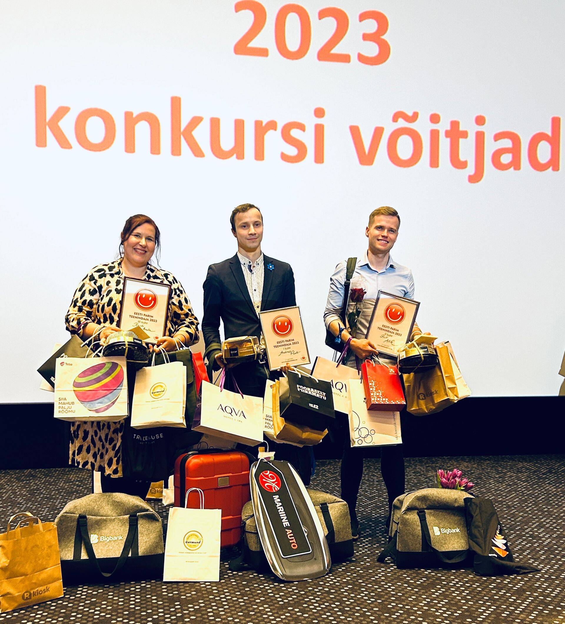 Teeninduskonkursi võitjad.