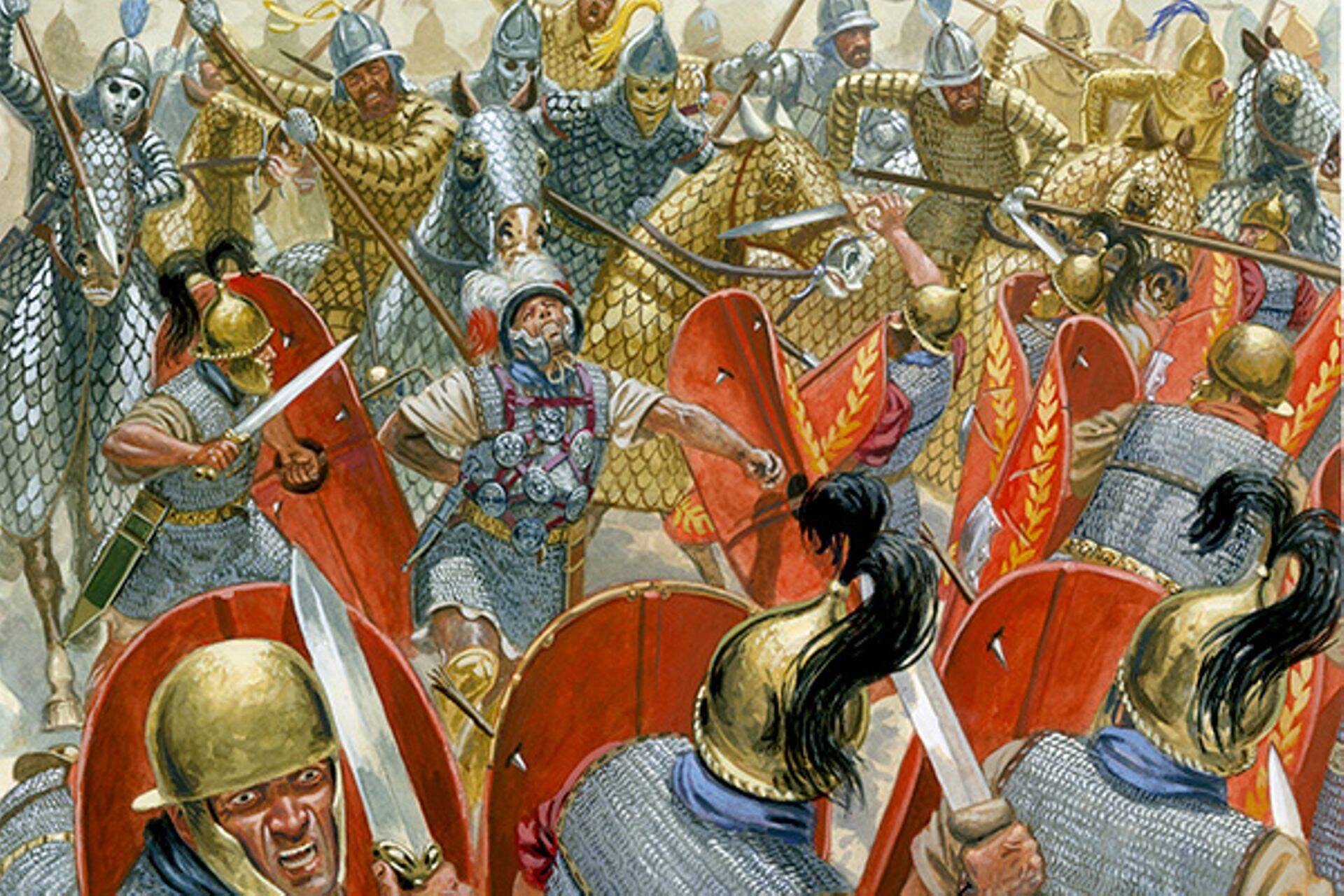 Crassus alahindas Partia ratsaväge, kes purustas Karrhai linna lähedal tema väe.