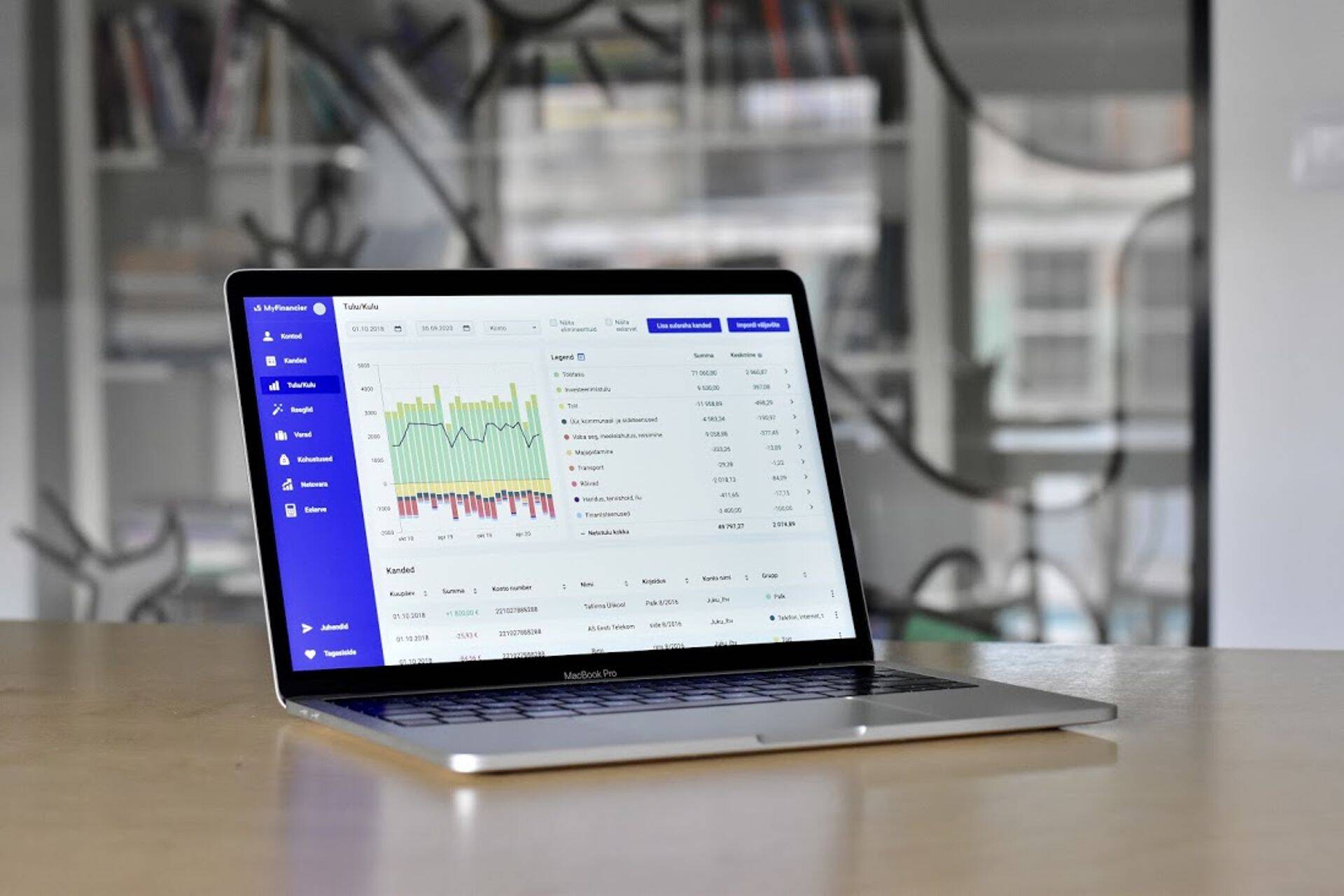 MyFinancieri finantsrakendus.