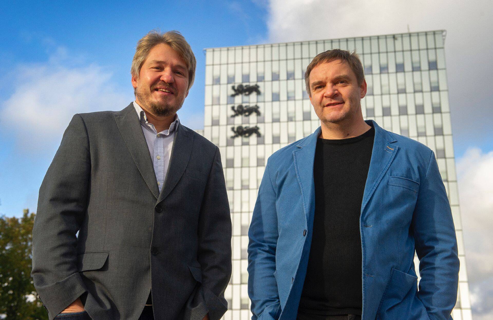 Fiteki juht Andrus Kaarelson ja riigi tugiteenuste keskuse majandustarkvara arenduse osakonna juhataja Marek Ilves.