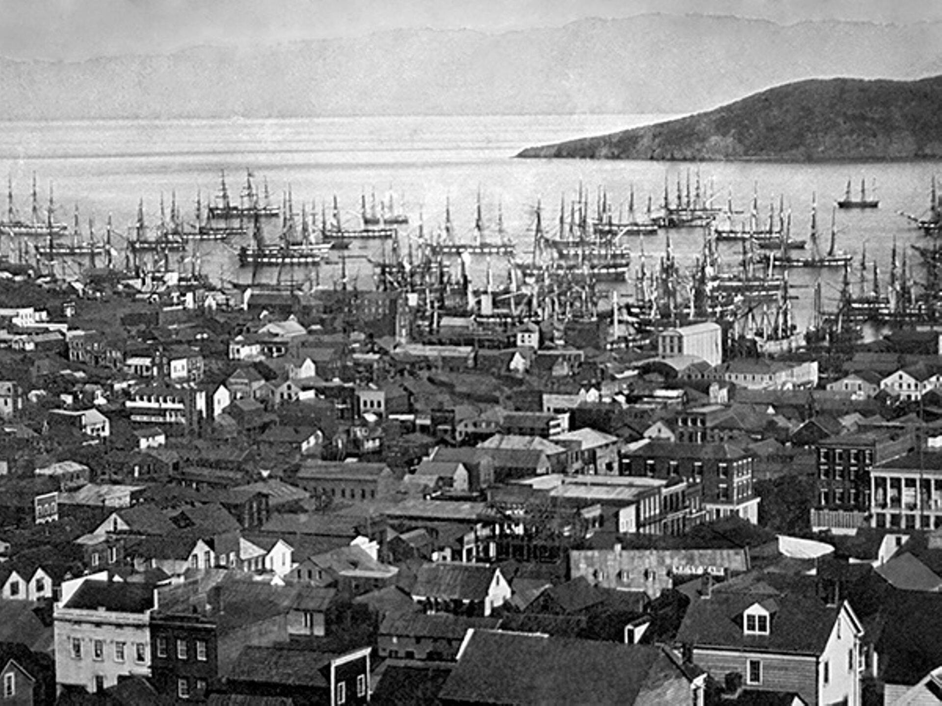 1850. aastate algul oli San Francisco sadam sageli laevu nii täis, et need pidid pikka aega reidil ootama, enne kui kai äärde pääsesid.