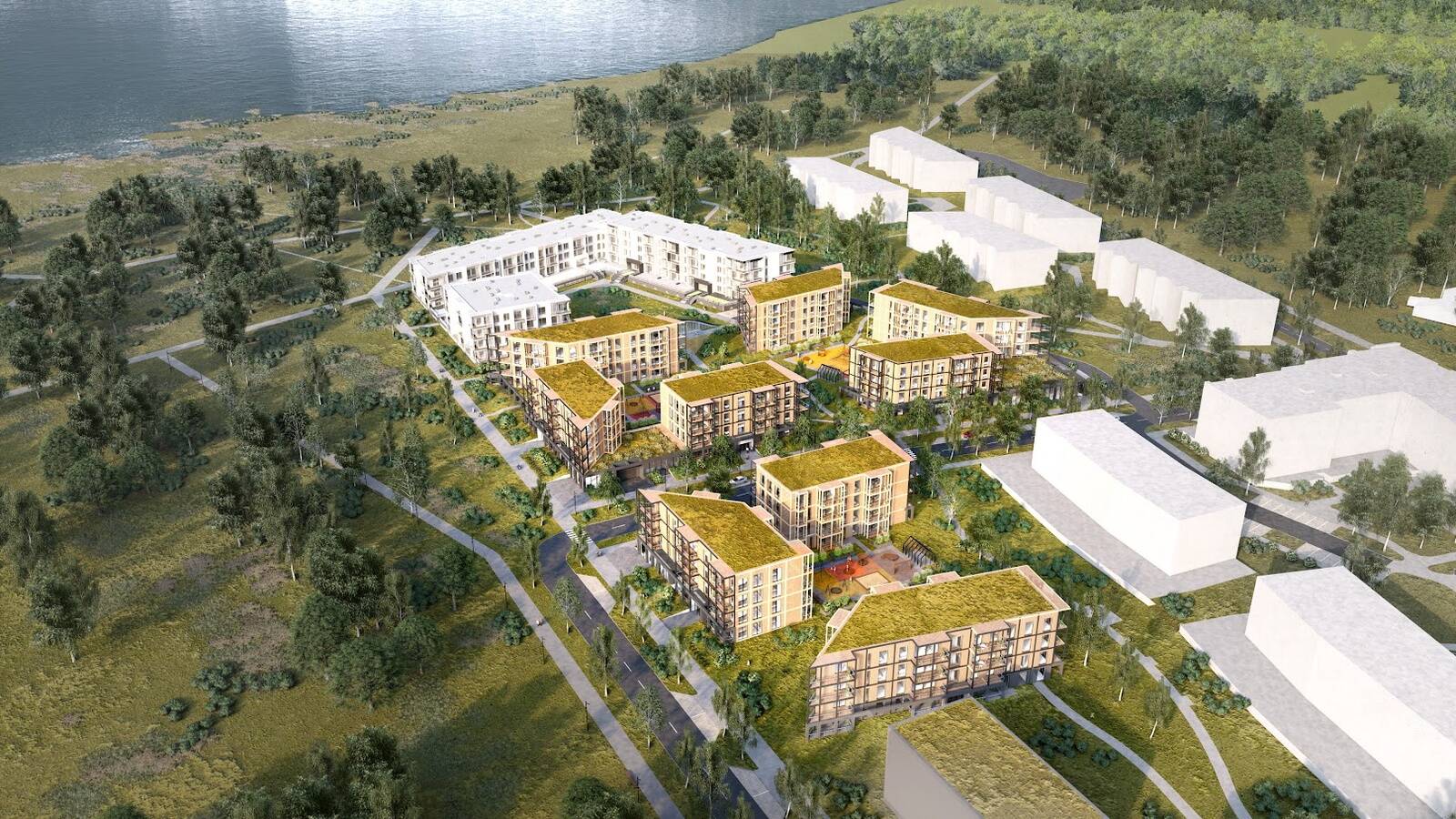 Uus linnaosa peaks valmides kokku mahutama 2000 kodu (Visuaal: Molumba arhitektuuribüroo)