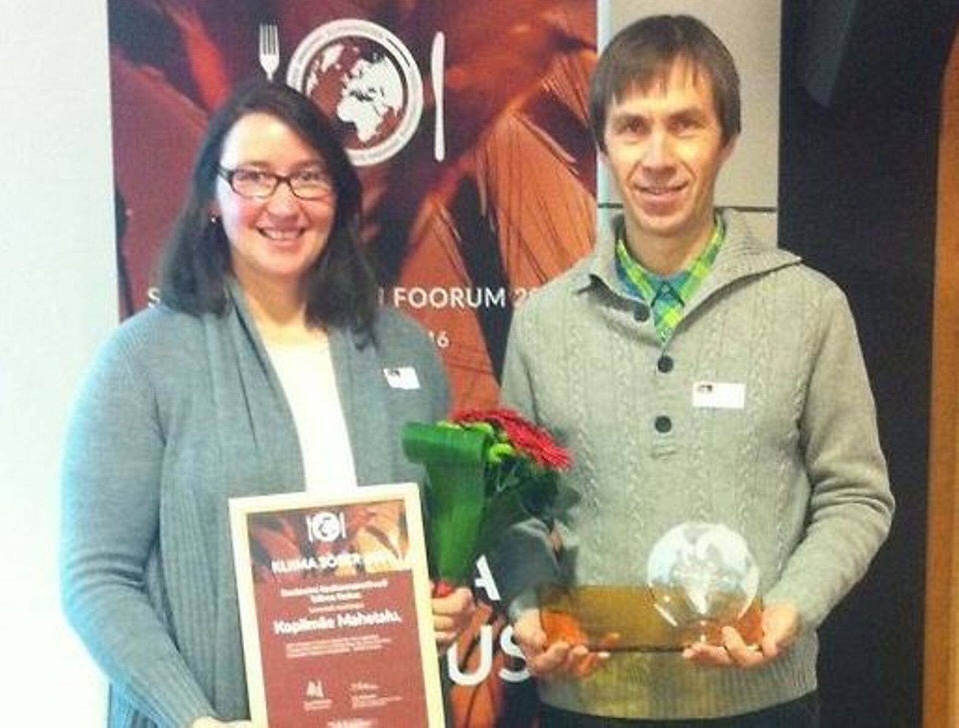 Koplimäe talu perenaine ja peremees, Marju ja Olev Müür