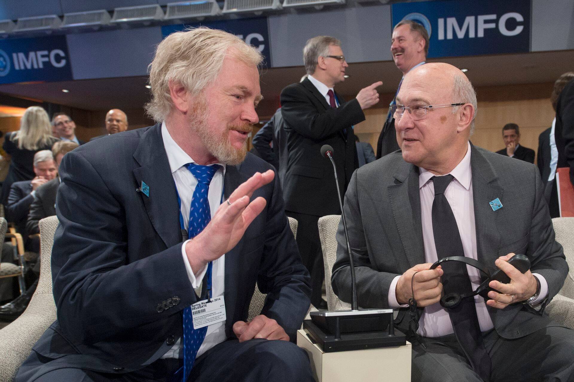 Venemaa rahandusministri asetäitja Sergei Stortšak ja Prantsuse rahandusminister Michel Sapin