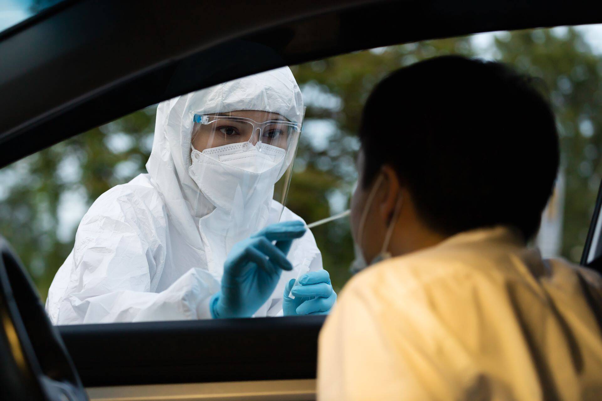 PCR-testi tegemine.