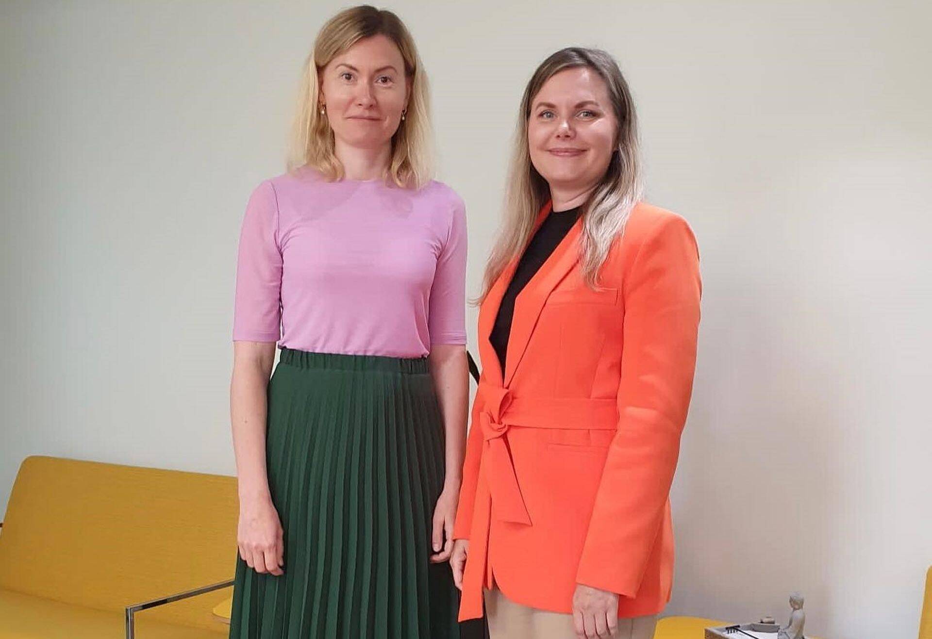 Fotol: Terviseminister Riina Sikkut ja WHO esindus Eestis Kristina Köhler.