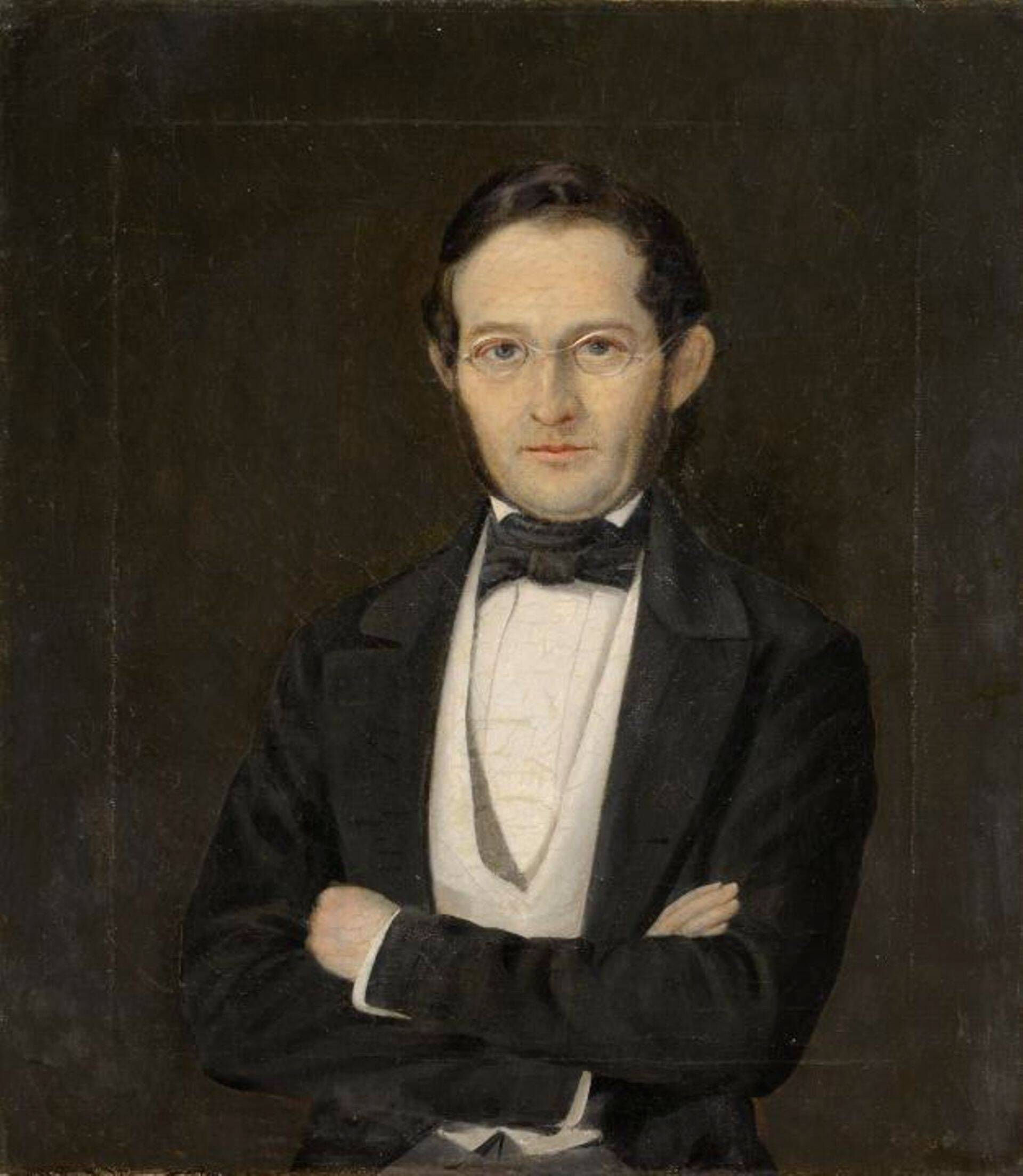 Eduard Hau maalitud Alexander Georg von Bunge portree.
