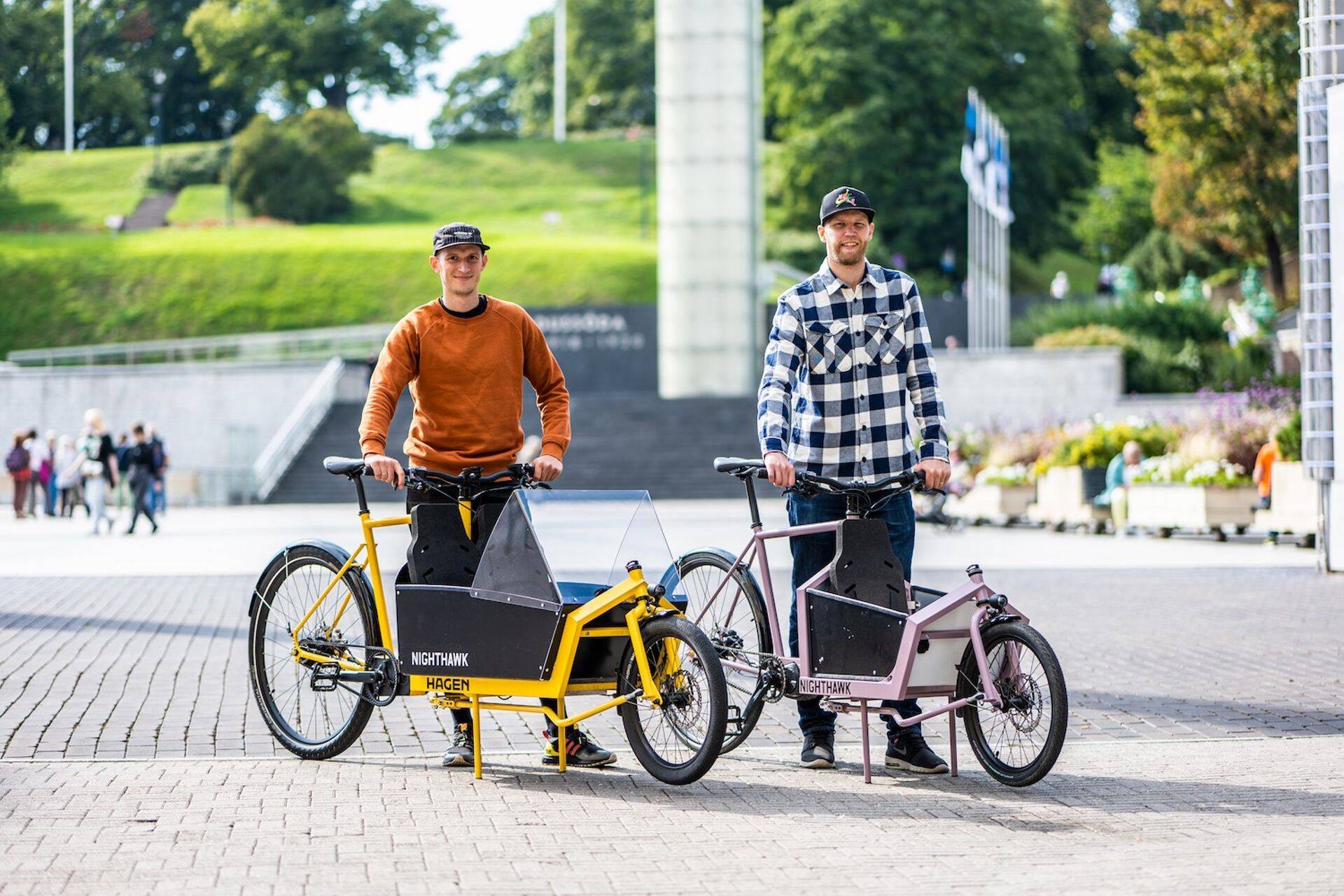 Hagen Bikes dibinātājs Kaspars Pīks un līdzdibinātājs Taaniels Mägi
