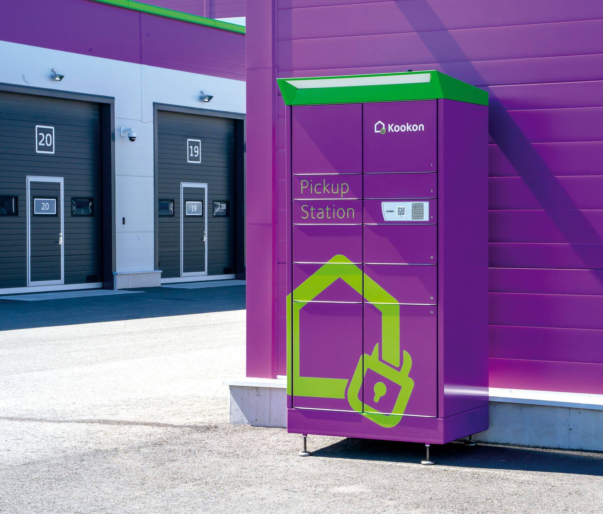 Kookon nutilao juures avatud Cleveroni pakiautomaat.