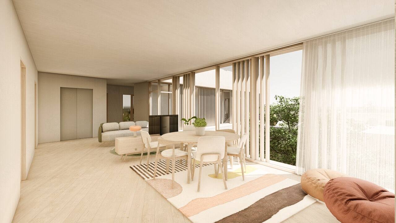 Ühisruumid on tsoneeritud nõnda, et asukad saaksid vastavalt soovile sotsialiseeruda või olla omaette.