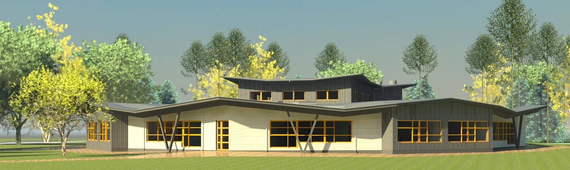 Uus-Pärtle lasteaia 3D välisvaade.