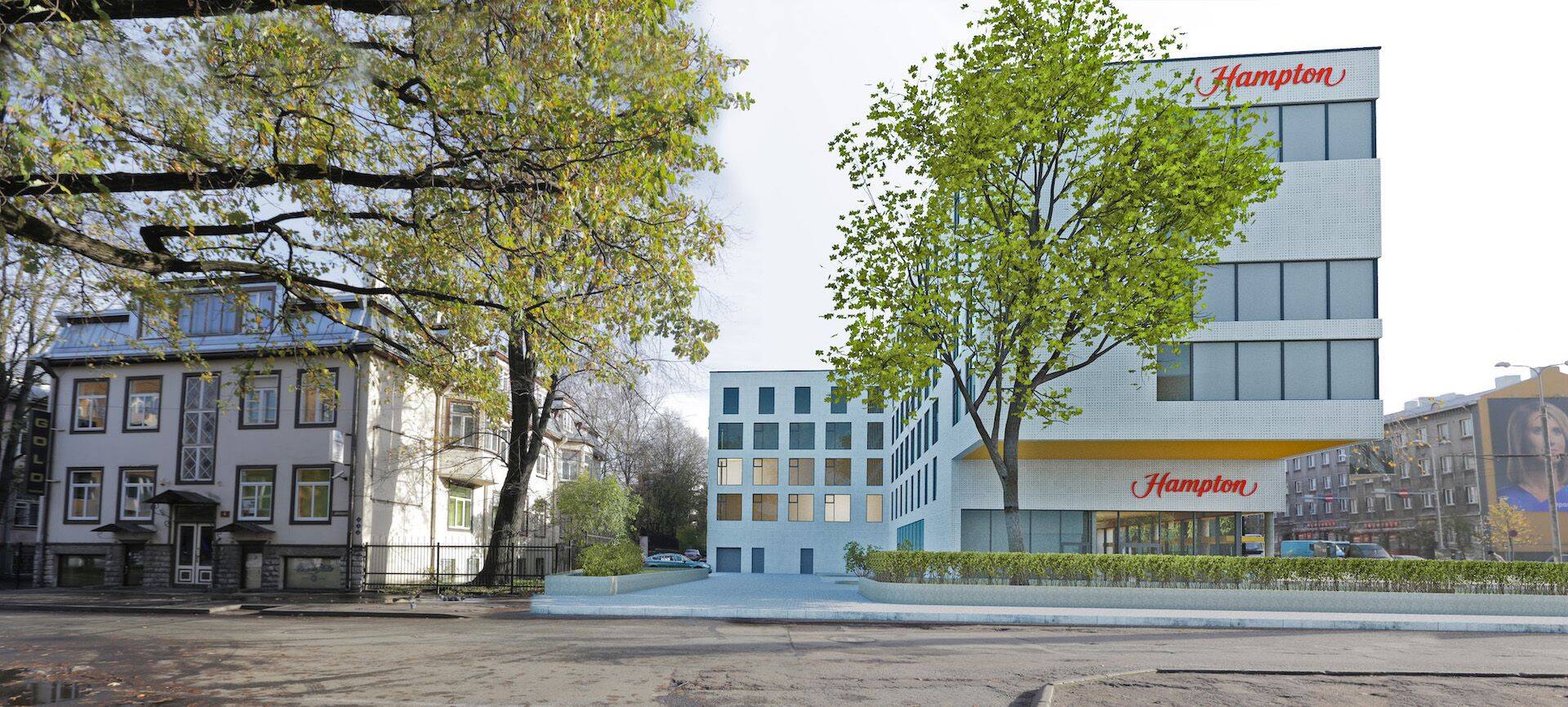 Vaade hotellile Jakobsoni tänavalt