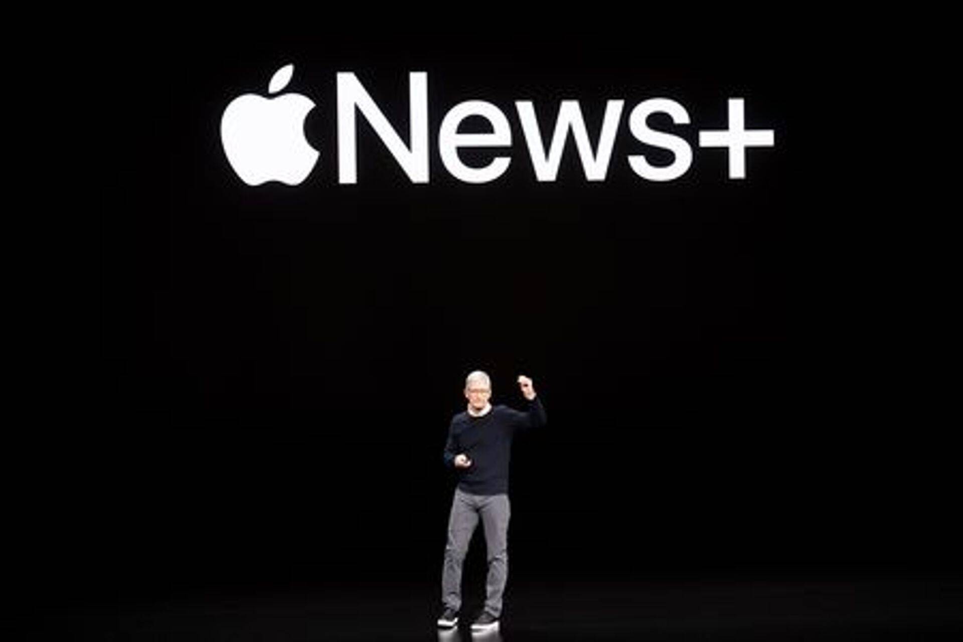 Apple CEO Tim Cook esitleb uudisteteenust Apple News+