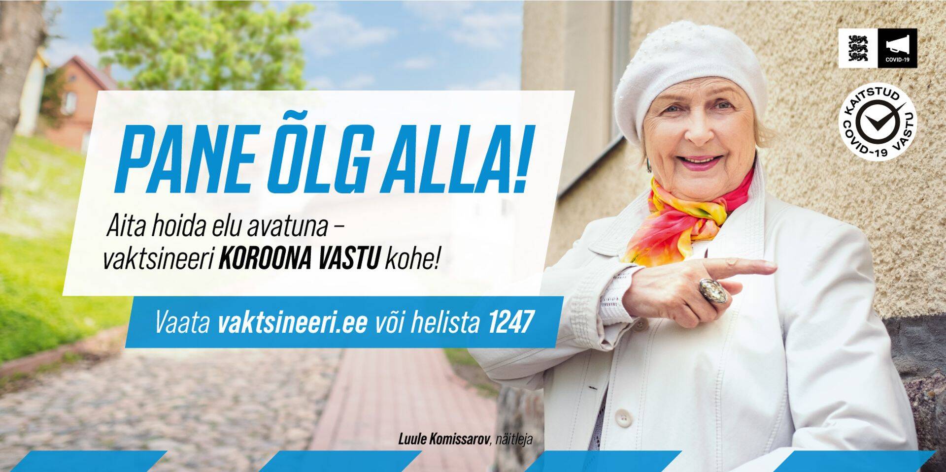 Eesti Meediaettevõtete Liidu liikmeskanalite reklaamikampaania toimub koostöös Sotsiaalministeeriumiga, mis viib juulis ja augustis läbi vaktsineerimise teavituskampaaniat „Pane õlg alla!“.
