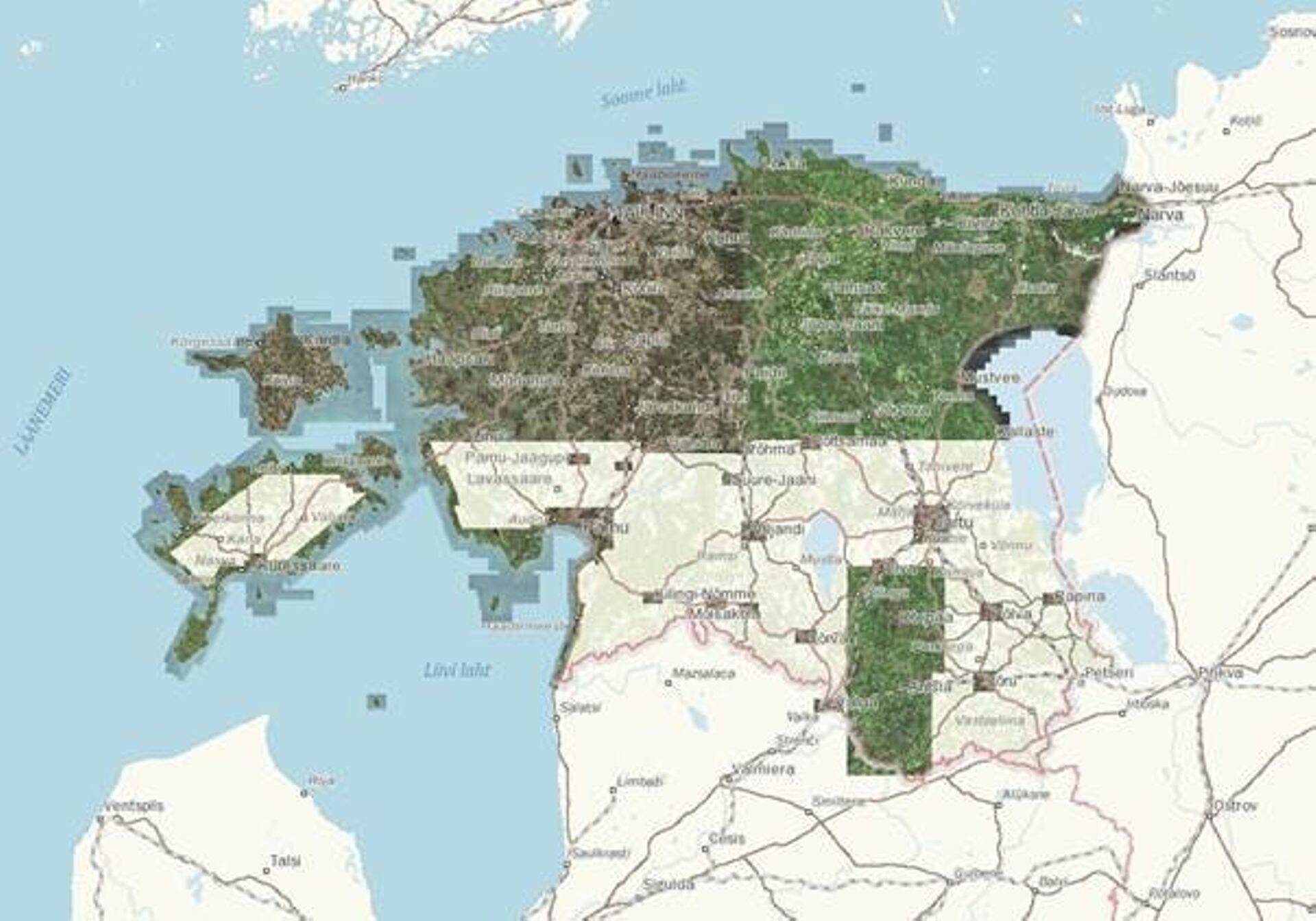 Ortofotod on tehtud tänavuste kaardistuslendude aeropiltide alusel.