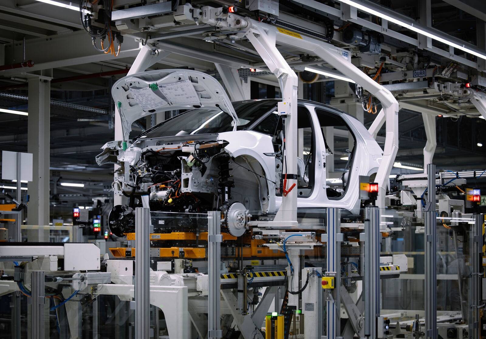 Volkswageni mudeli id3 koosteliin Zwickaus.