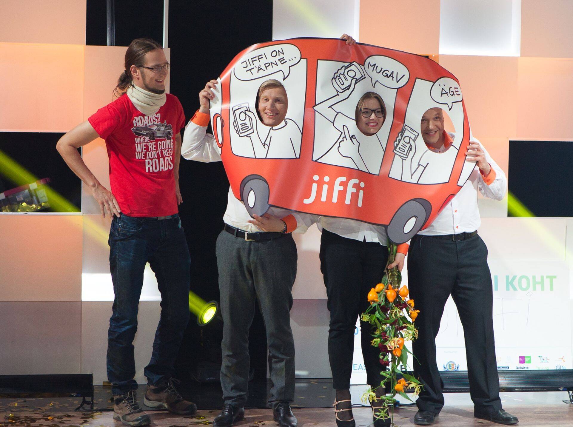 "Ajujaht 2015" võitis nutitelefonil põhinev ühistranspordi piletisüsteem Jiffi.