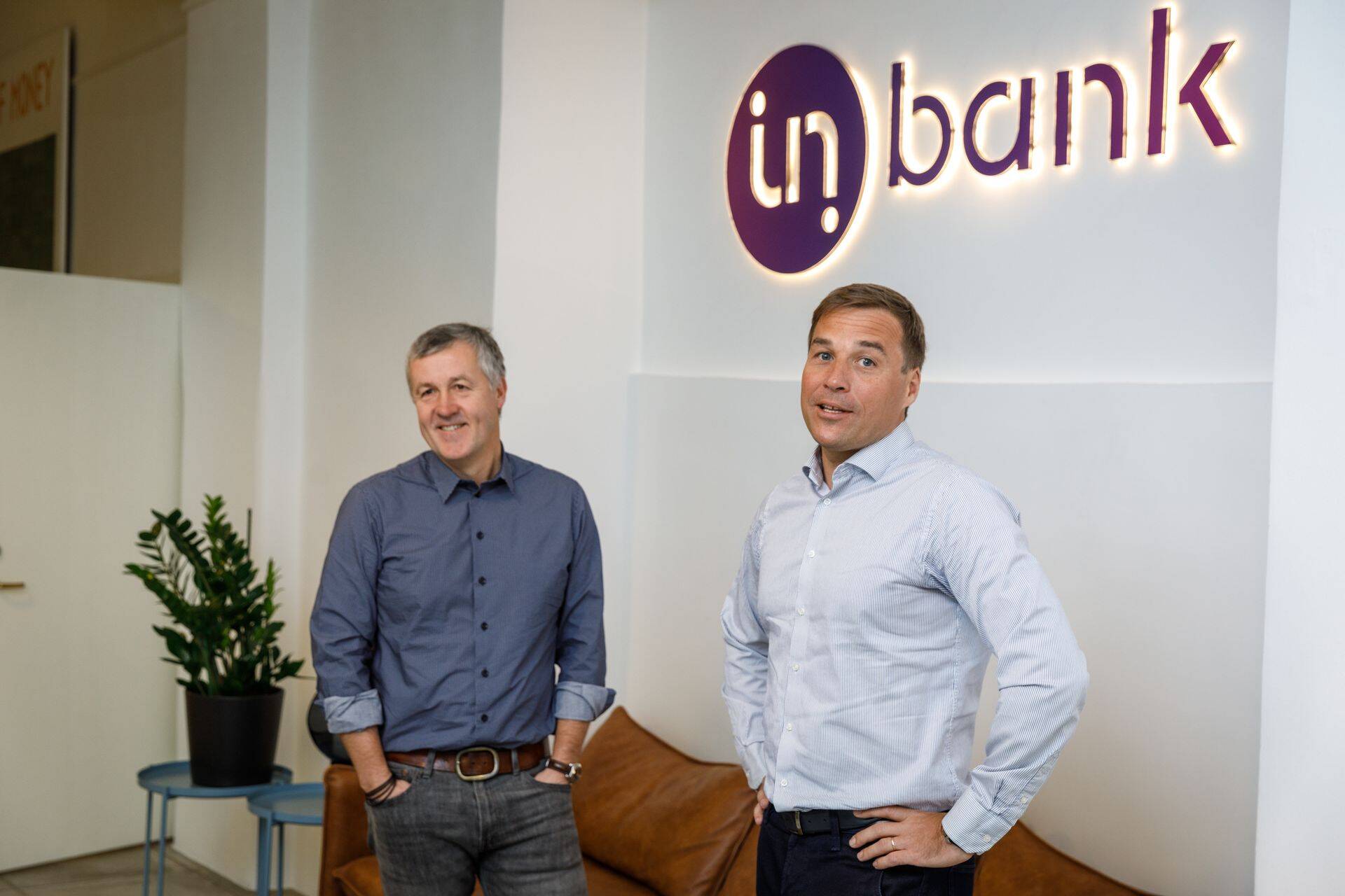 Inbank juhatuse esimees Priit Põldoja (vasakul) ning nõukogu esimees Jan Andresoo.