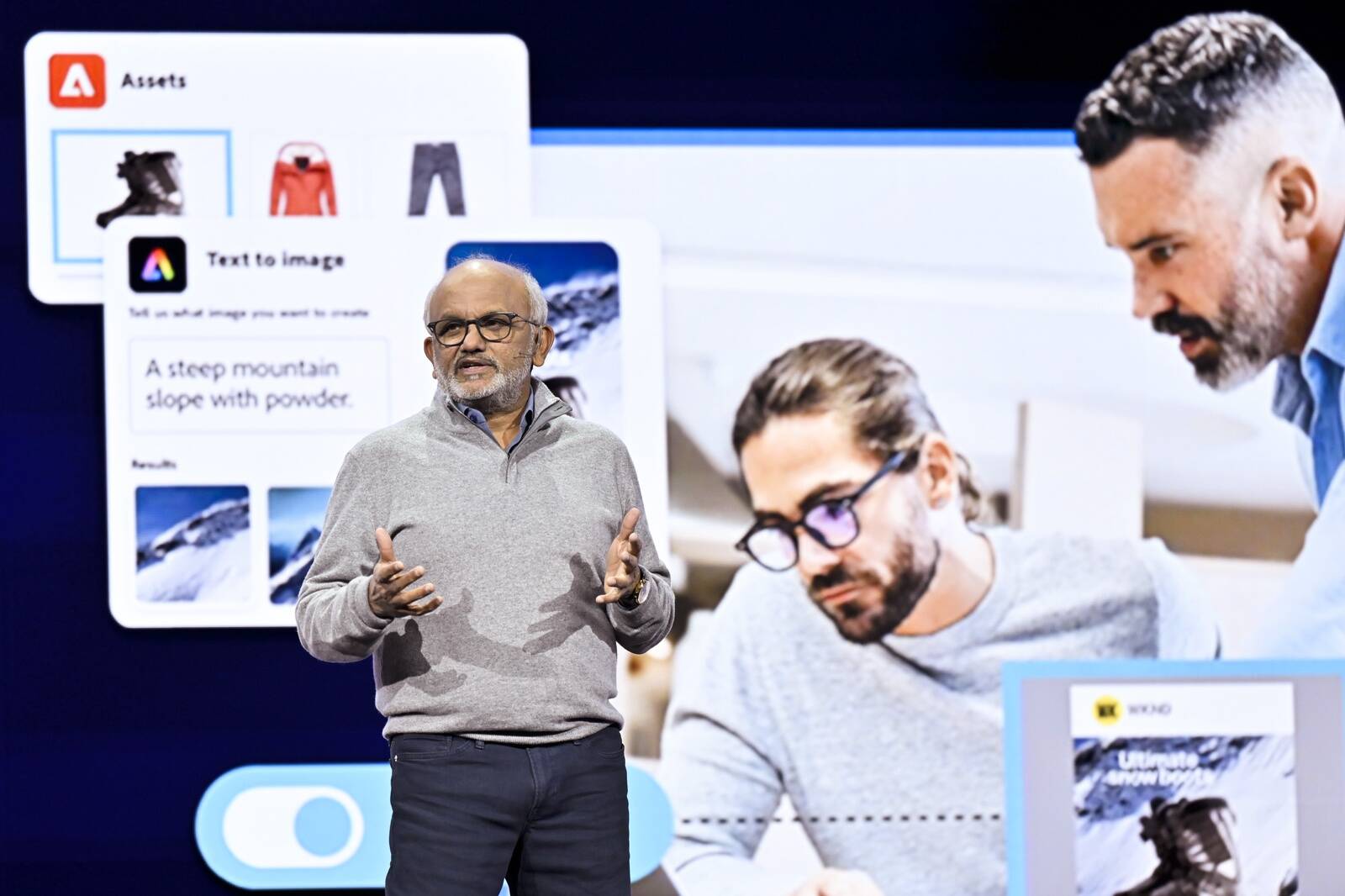 Adobe’i tegevjuht Santanu Narayen Summit 2024 üritusel.