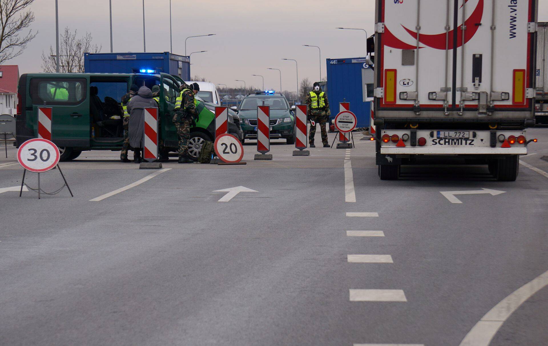 Латвийский пограничный контроль (иллюстративное фото)