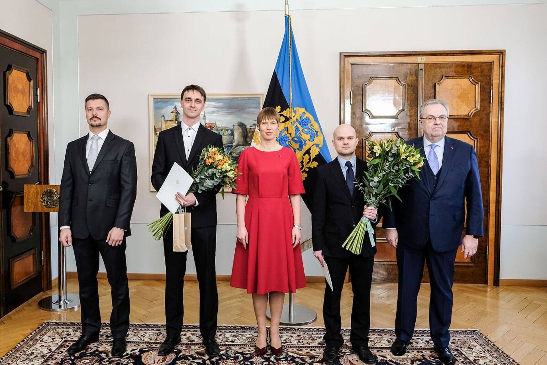 President koos laureaatide ja toetajate esindajatega.