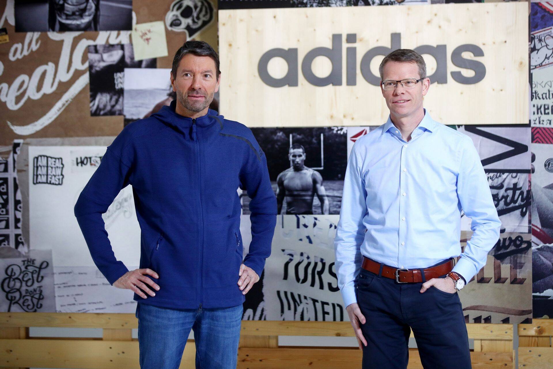 Adidase juhid Rorsted ja finantsjuht Harm Ohlmeyer.