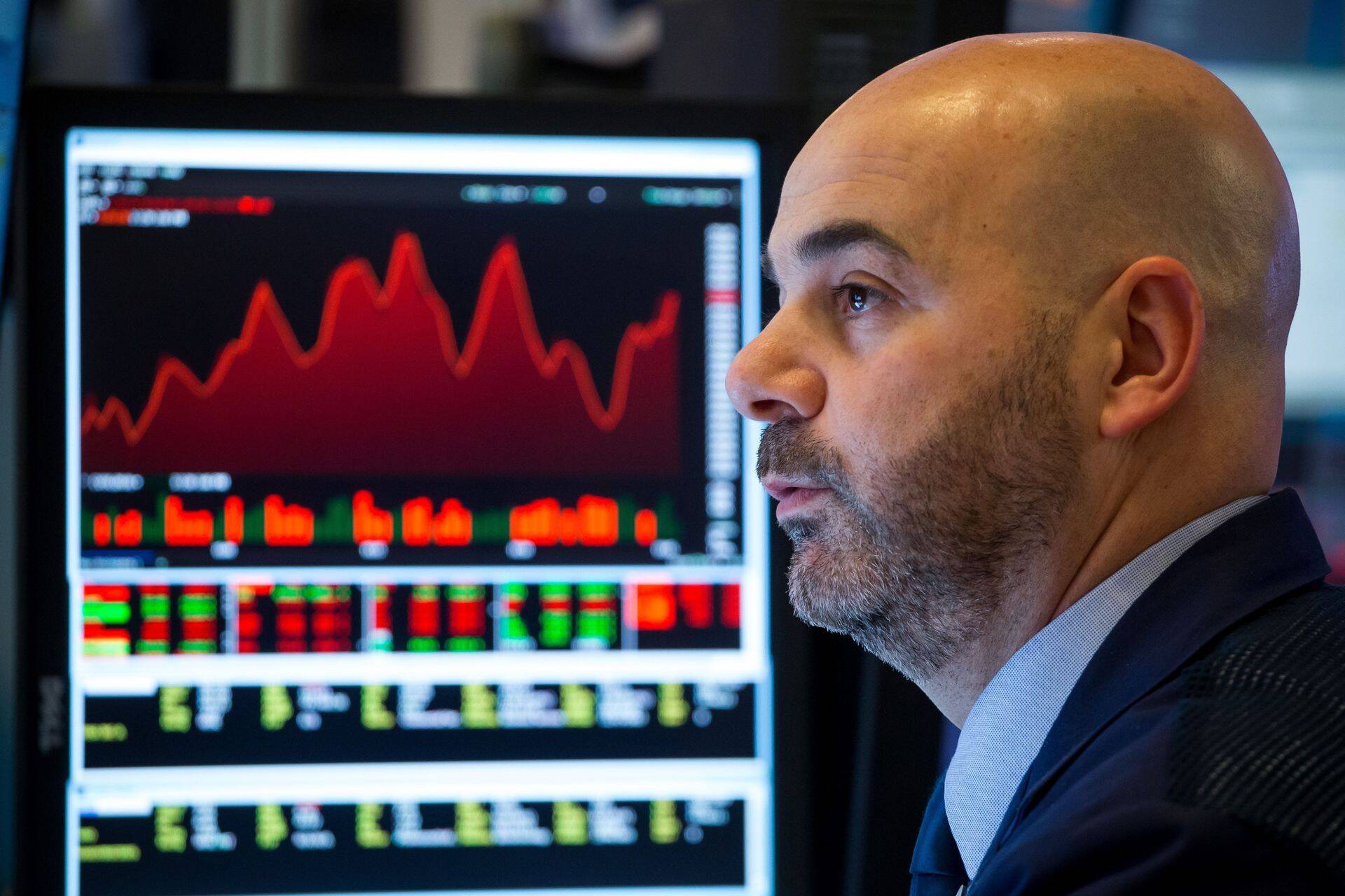 Kaupleja New Yorgi börsil.