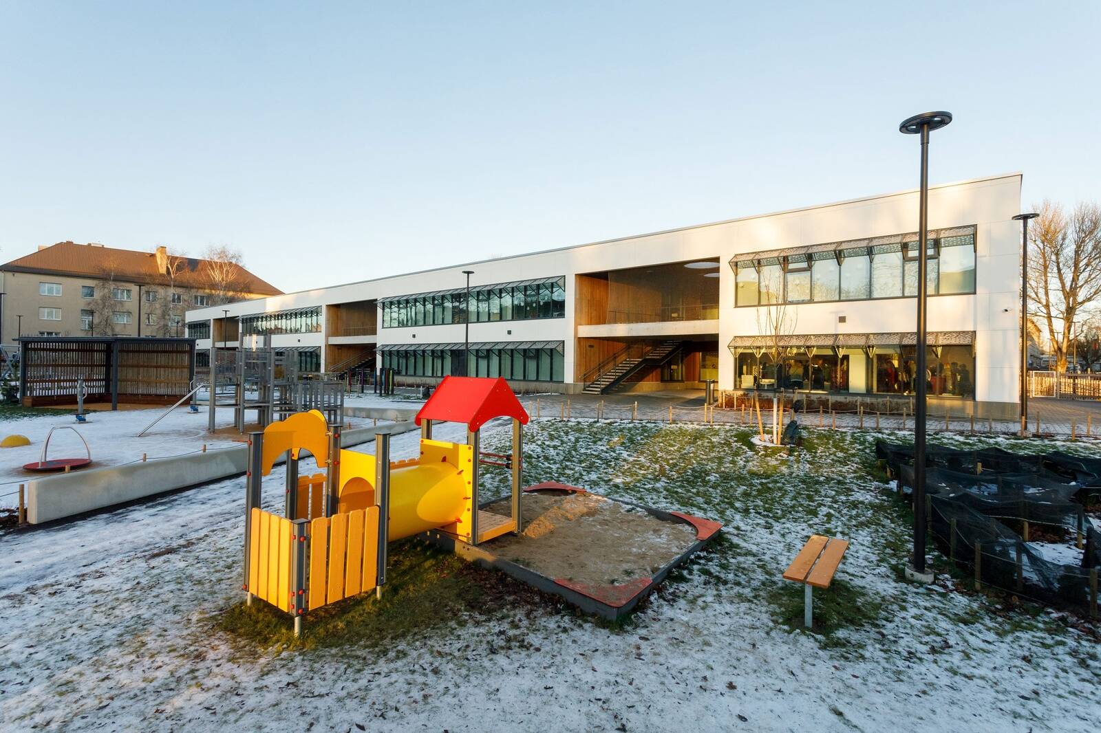 Lasteaed Maasika projekteerisid AW2 Architects Oy Eesti filiaal ja AW2 Architects Oy.