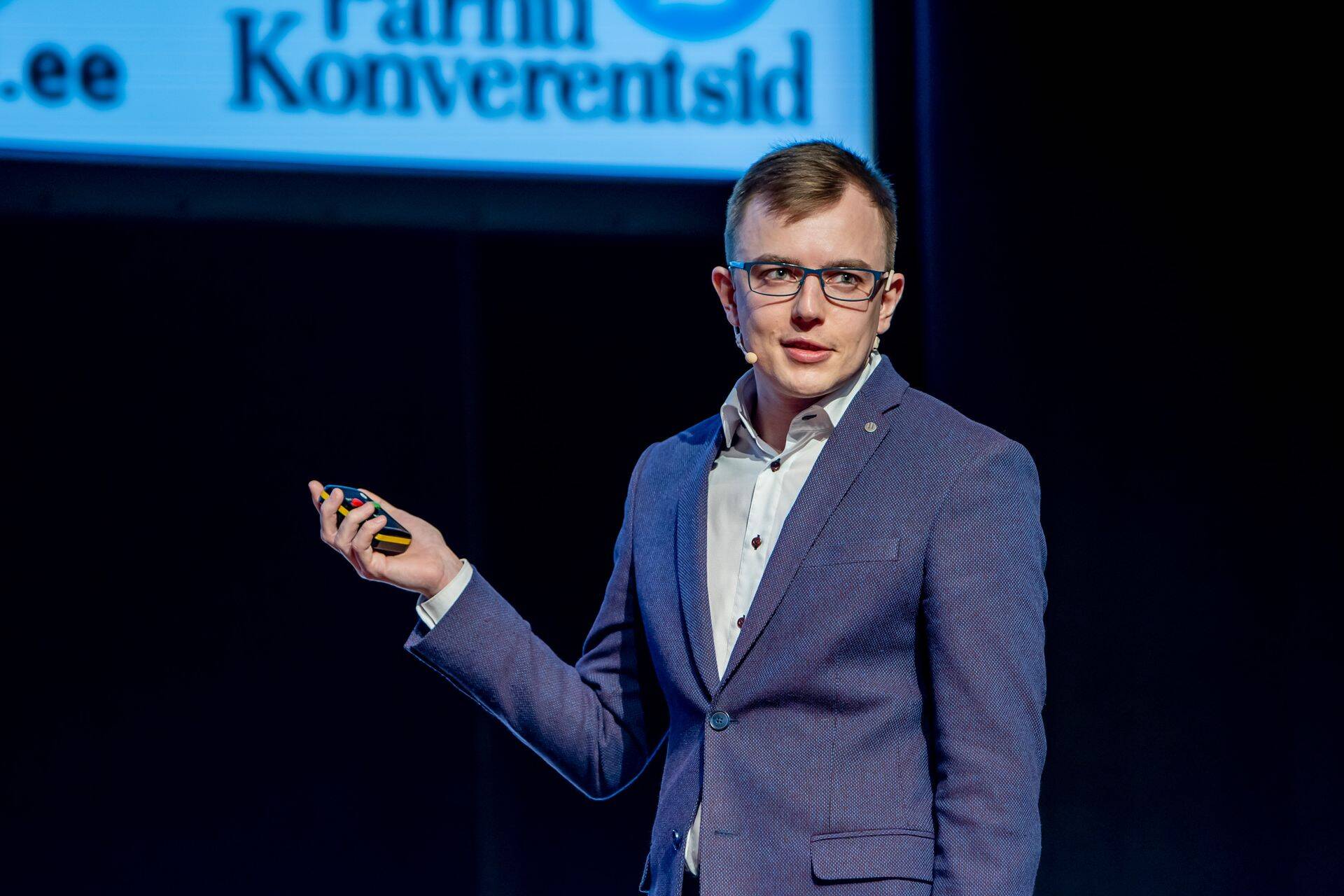 Salvesti logistika- ja ostujuht Kristo Raud tänavusel Pärnu tarneahelakonverentsil
