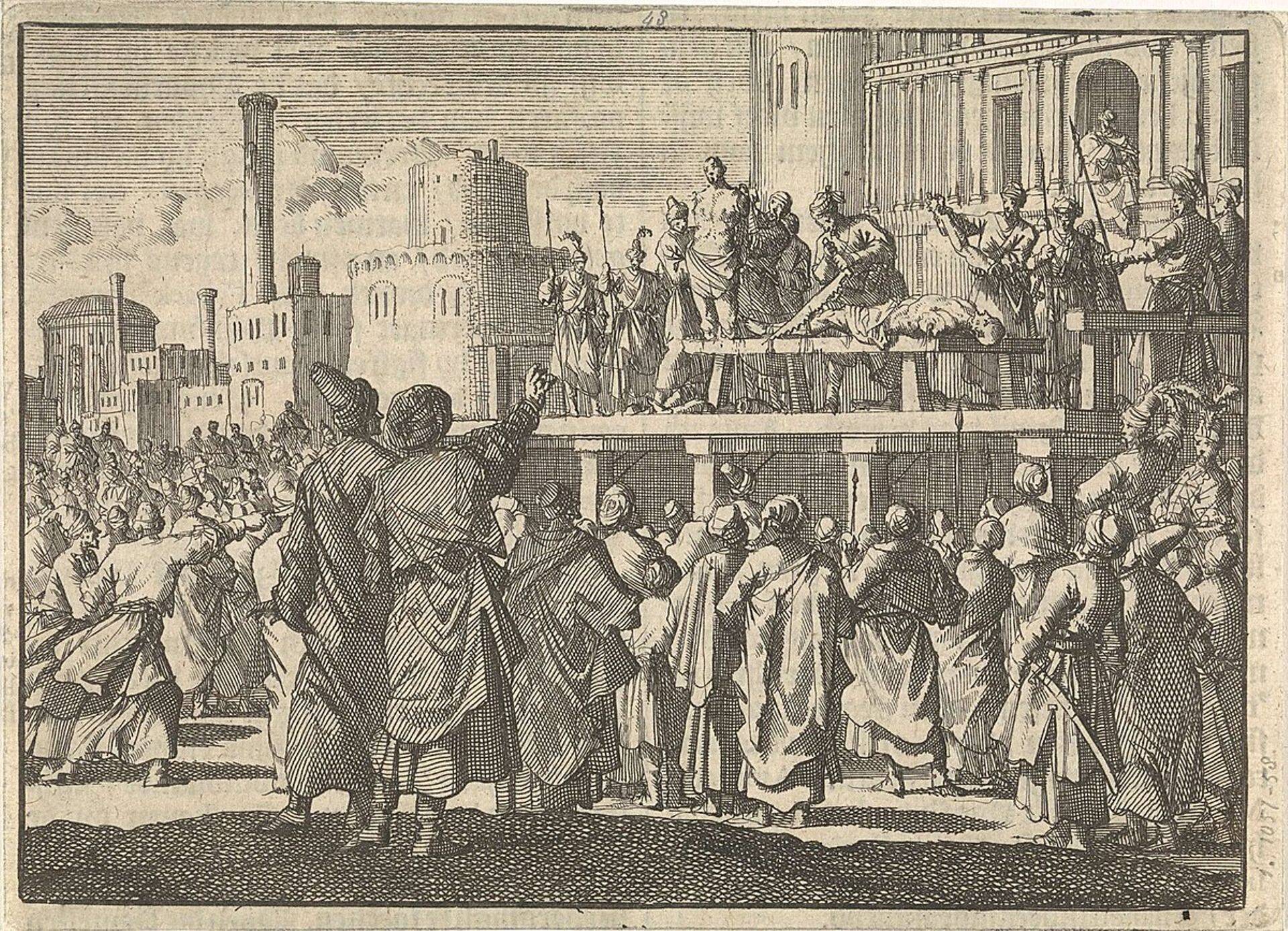 Suitsetajate karistamine Osmani impeeriumis sultan Murat IV valitsemisajal ca 1630.