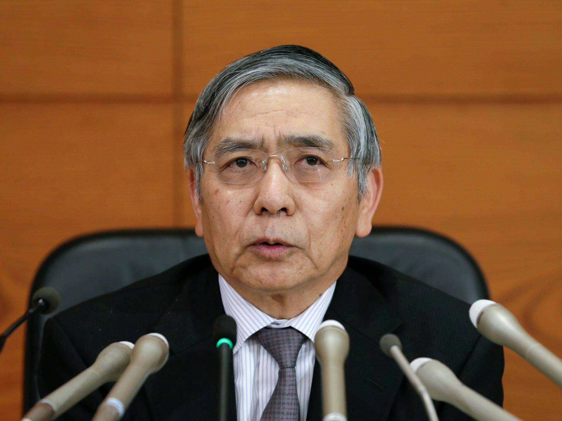 Jaapani keskpanga juht Haruhiko Kuroda.