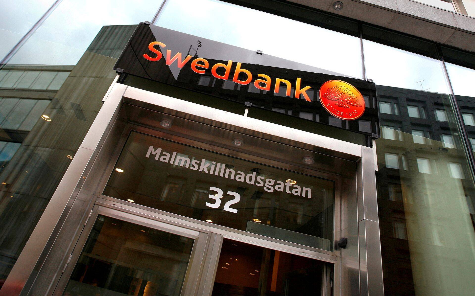 Swedbanki kontor Rootsis.