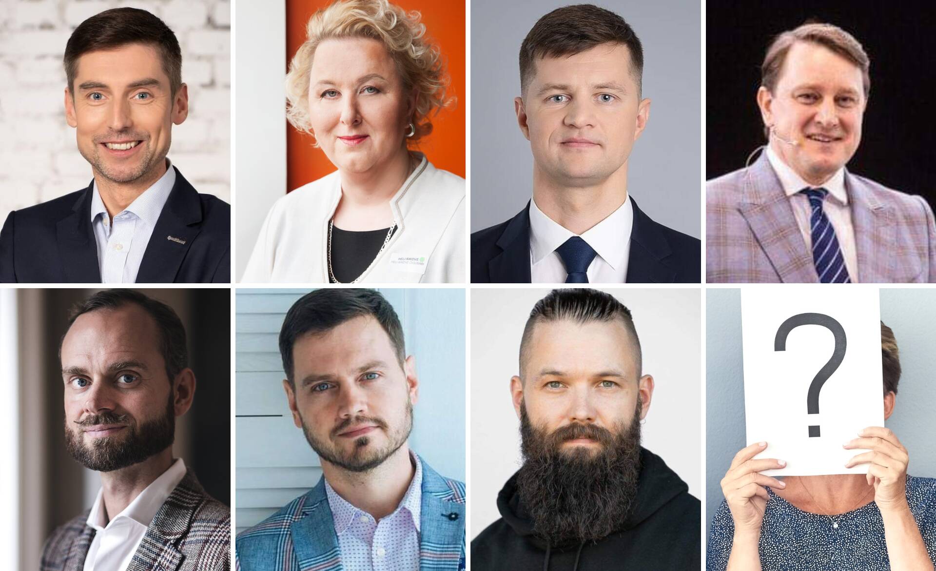 Senised tiitlivõitjad: üleval Margo Loor, Heli Raidve, Martin Jõesaar ka Jaanus Kangur; all Alar Ojastu, Kaido Pajumaa ja Remo Ojaste.