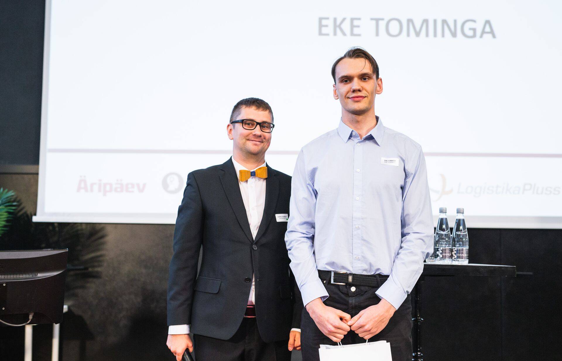 Tööstusuudised.ee juht Harro Puusild ja Eke Tominga Tööstuse äriplaanil