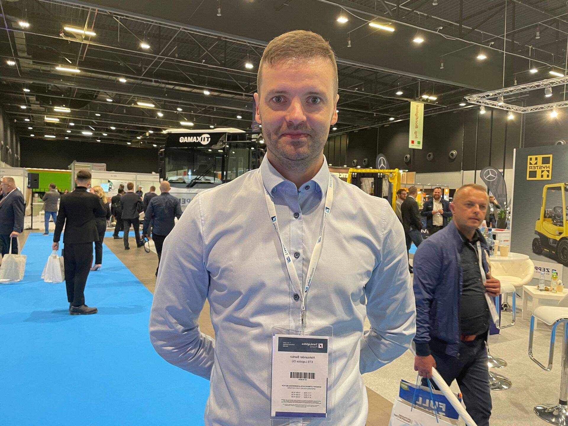 ETS Logisticsi juht Aleksander Bankiir teisipäeval TransLogistica messil Poolas.
