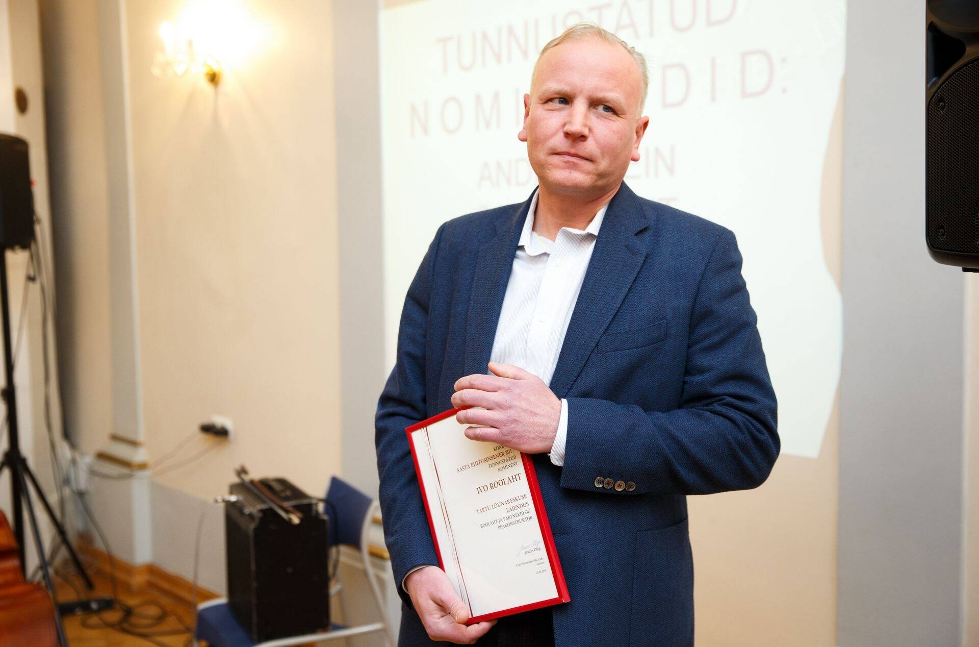 Aasta ehitusinsener Ivo Roolaht.