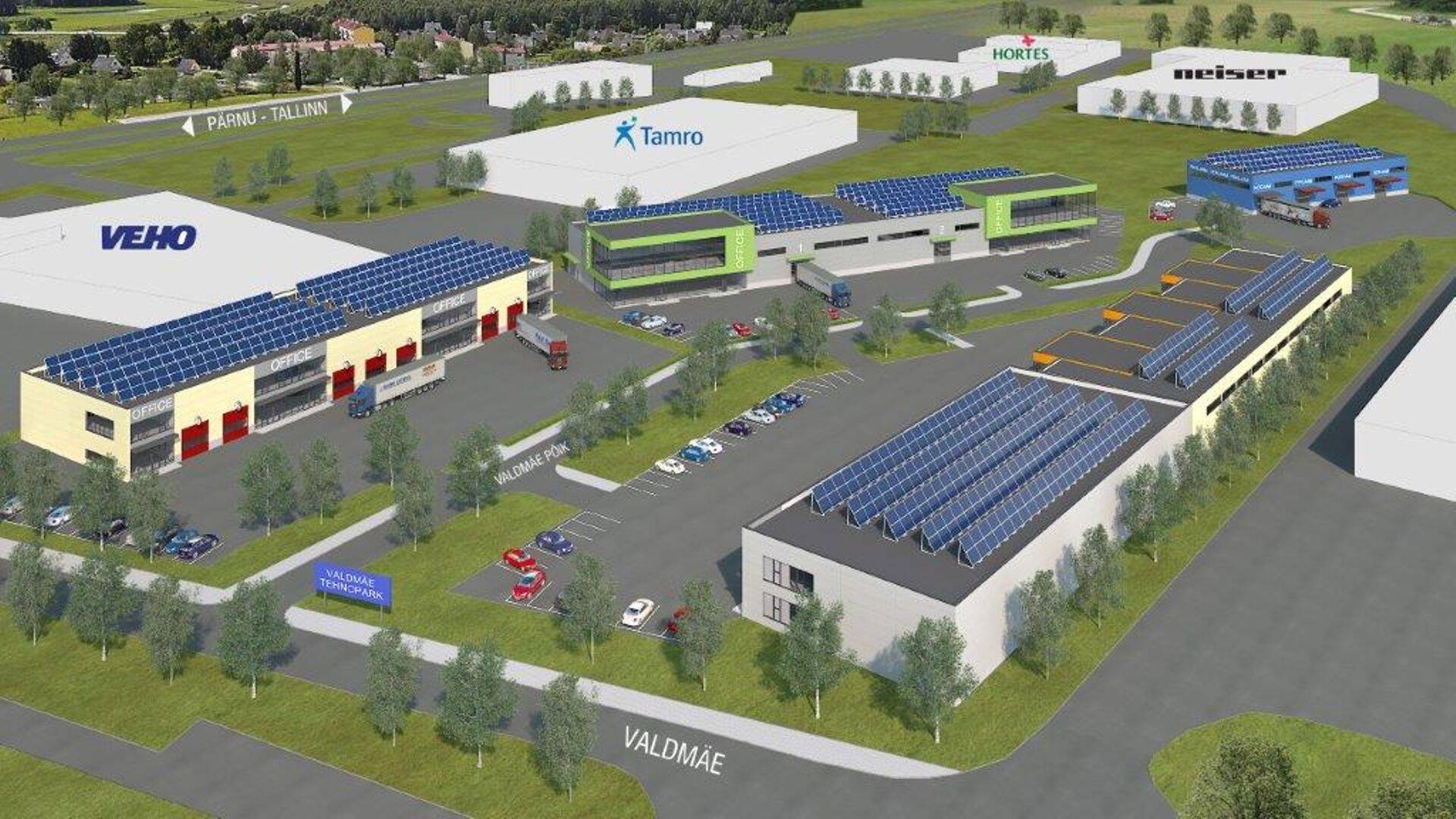 Valdmäe tööstuspargi eskiis