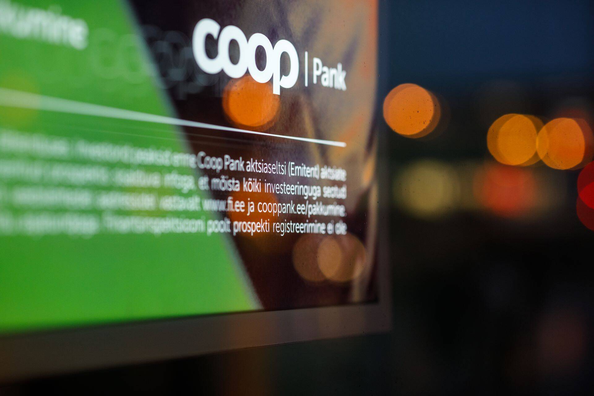 Coop Panga kontor Narva maanteel.