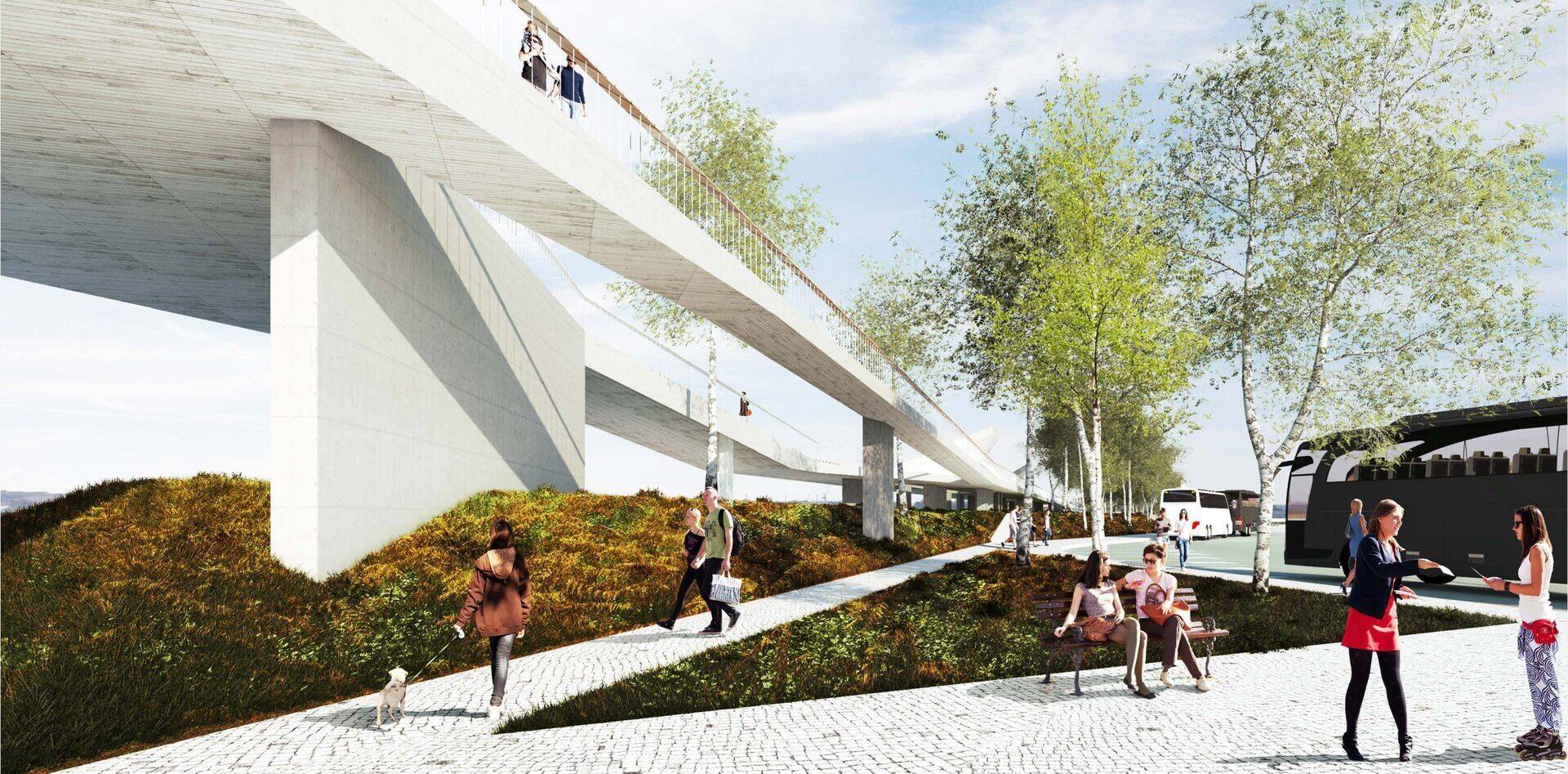 Järgmisel aastal tõeluseks saav uus kruiisiterminal koos promenaadiga näeb kunstniku pilgu läbi välja selline.