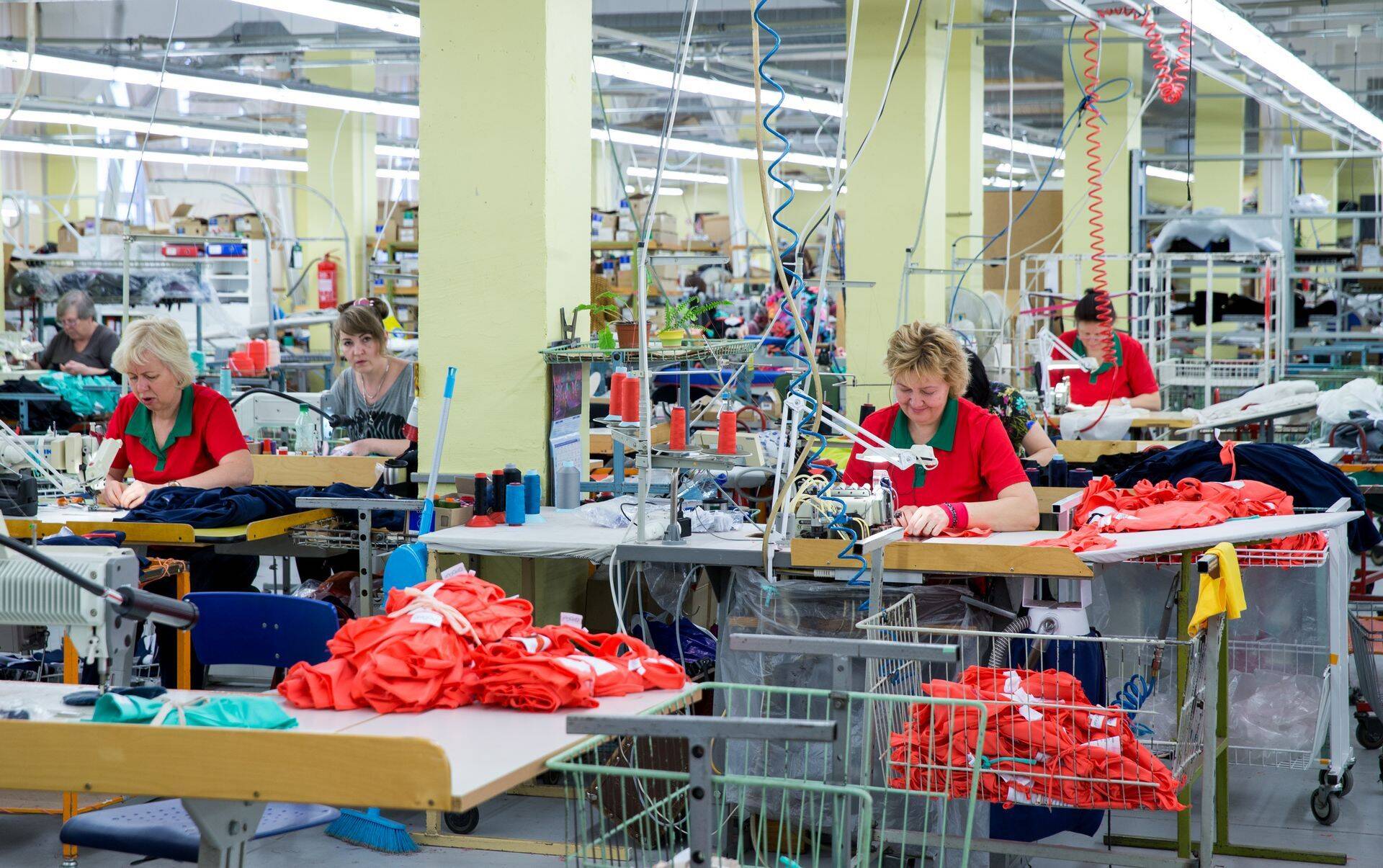 Tekstiilitootmine oli üks peamisi tööstusettevõtete toodangu kasvatajaid.