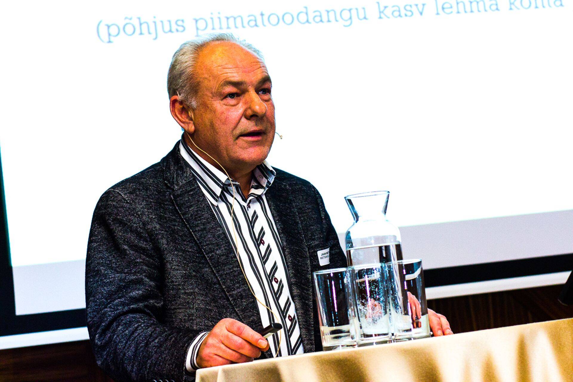 Jaan Metsamaa Põllumajanduse Äriplaani konverentsil