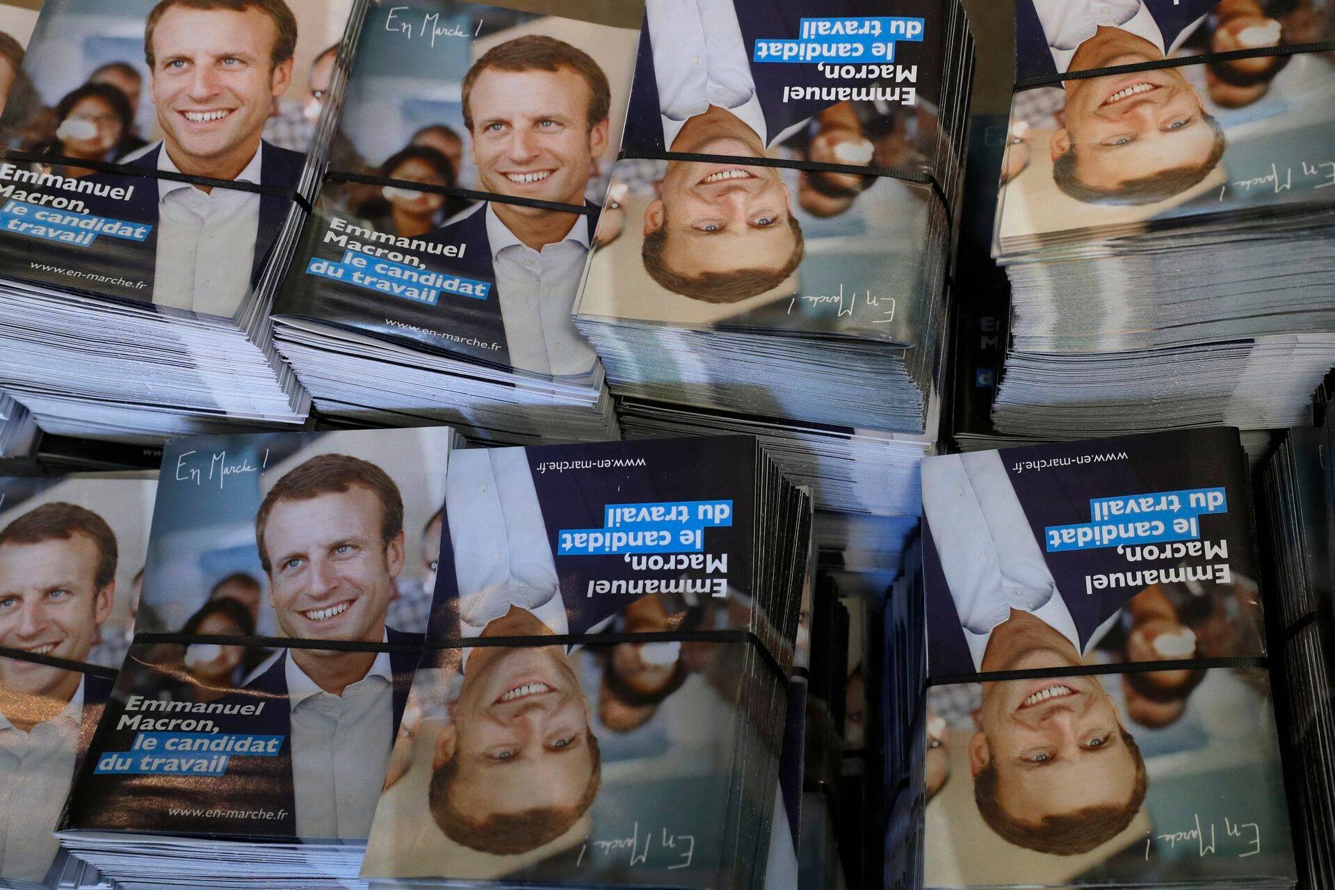 Emmanuel Macroni kampaaniamaterjal