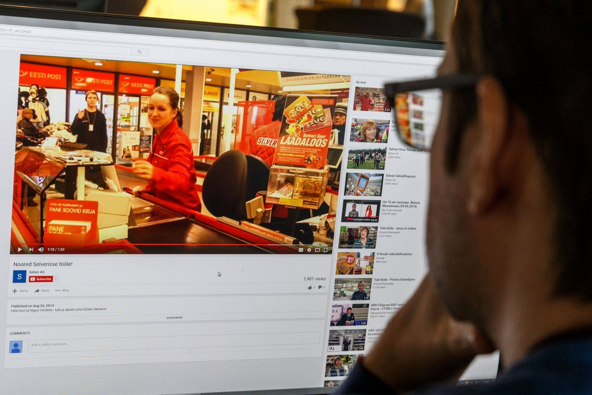 Peale traditsiooniliste kanalite levitab Selver töökuulutusi videona ka YouTube'is.