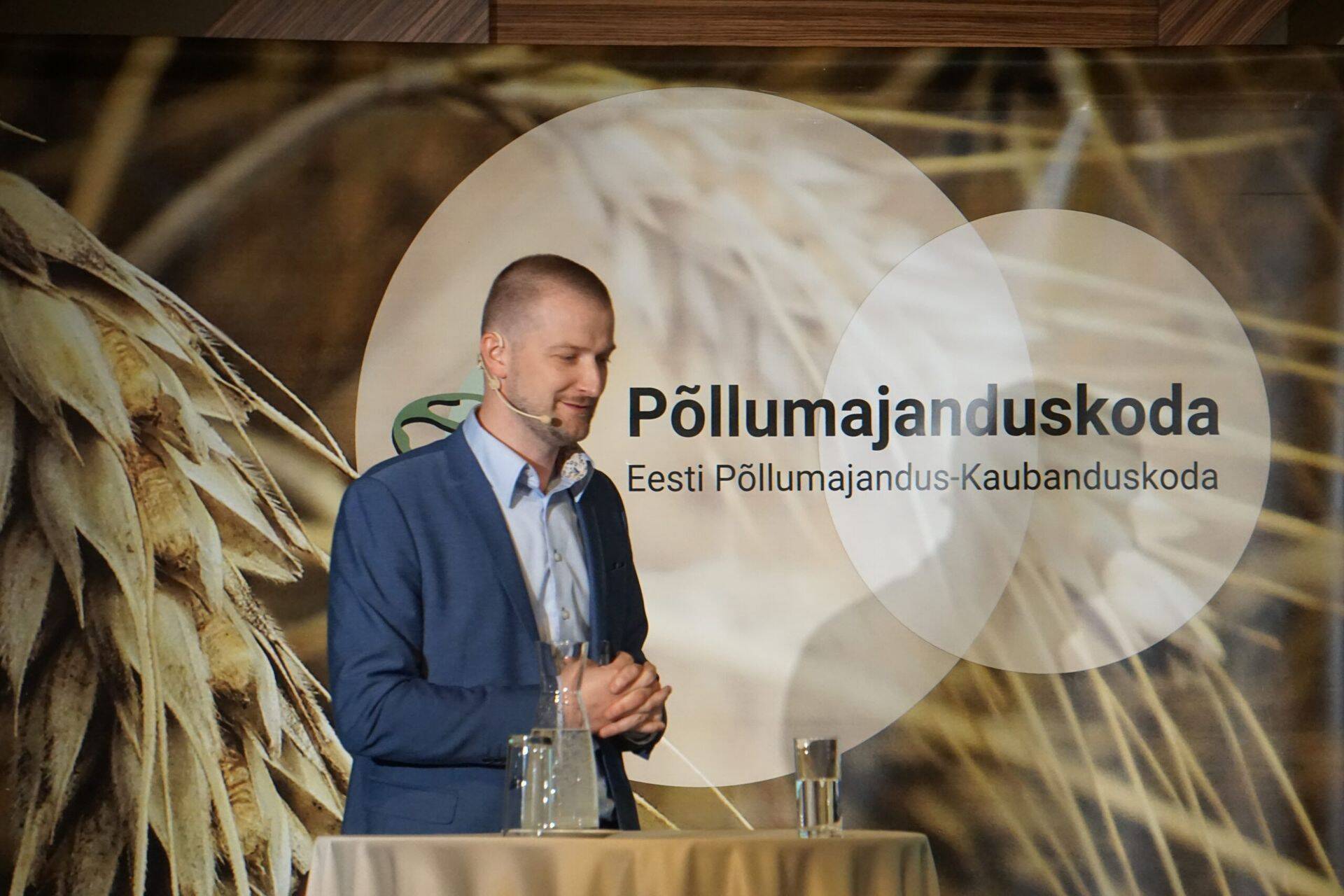 Wihuri Agri tegevjuht Kristjan Ruusamäe EPKK korraldatud Põllumajanduse ärifoorumil.